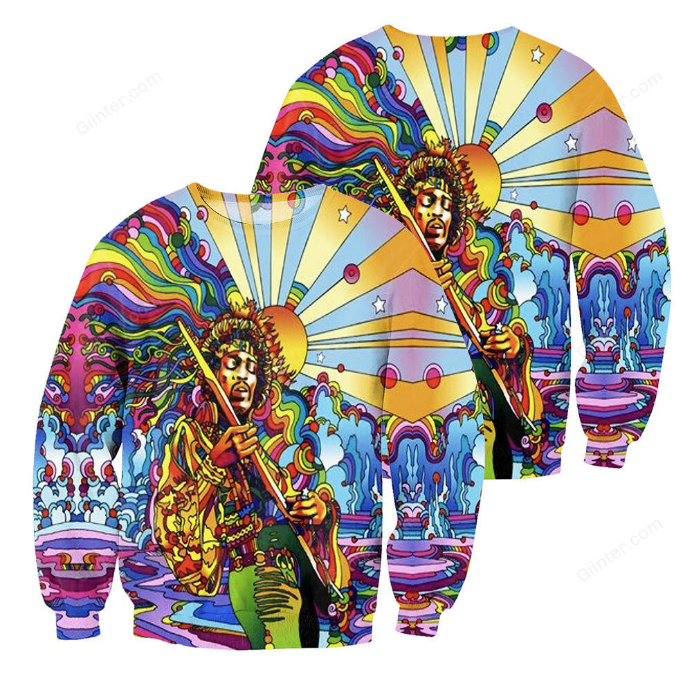 Hippie Style 3D All Over Printed Shirts For Men And Women 05