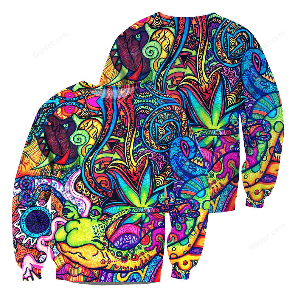 Hippie Style 3D All Over Printed Shirts For Men And Women 07