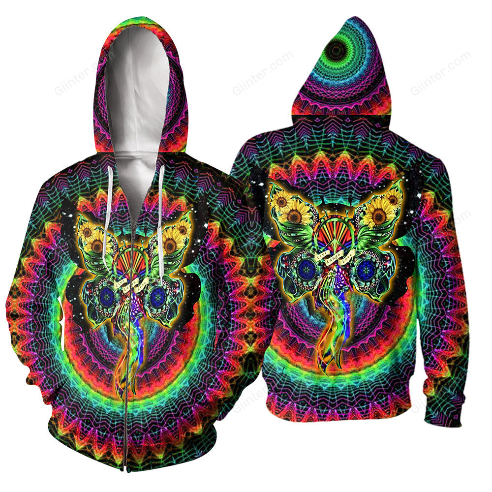 Hippie Style 3D All Over Printed Shirts For Men And Women 10