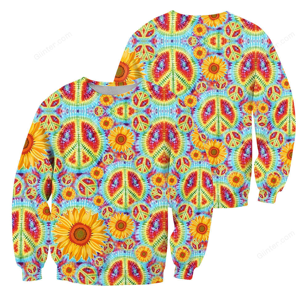 Hippie Style 3D All Over Printed Shirts For Men And Women 11
