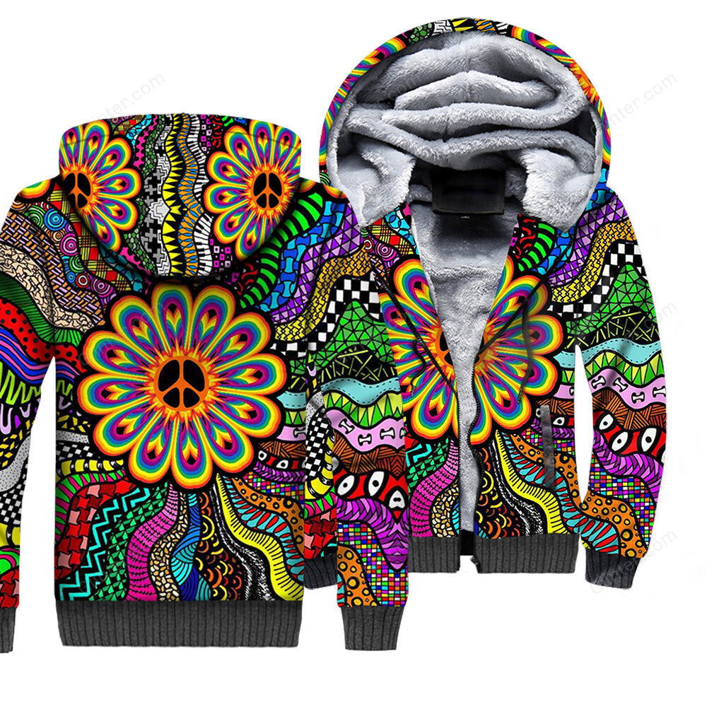 Hippie Style 3D All Over Printed Shirts For Men And Women 14