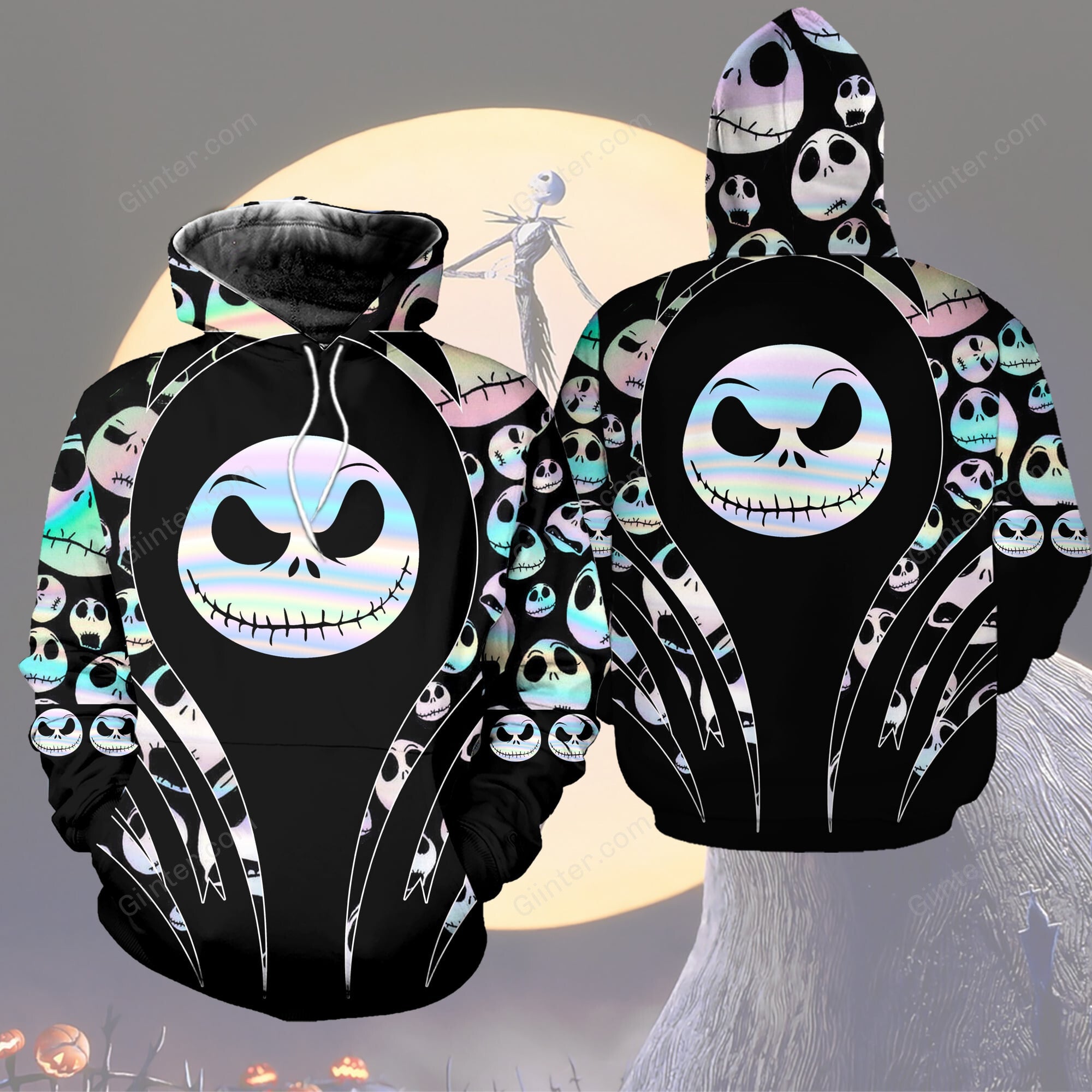 Hologram Jack Skellington Combo Hoodie & Legging GINNBC82167