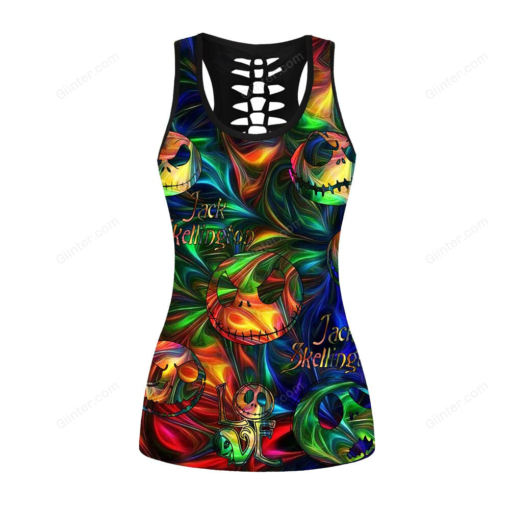 Hologram Jack Skellington Women Tank Top & Leggings GINNBC71760
