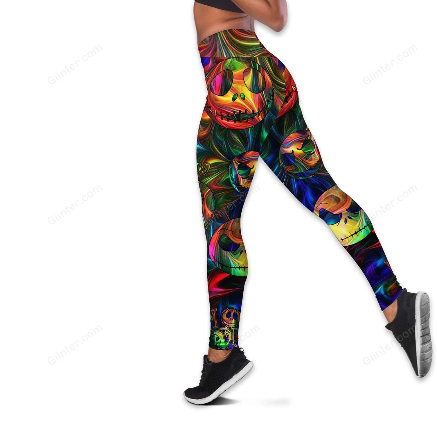 Hologram Jack Skellington Women Tank Top & Leggings GINNBC71760