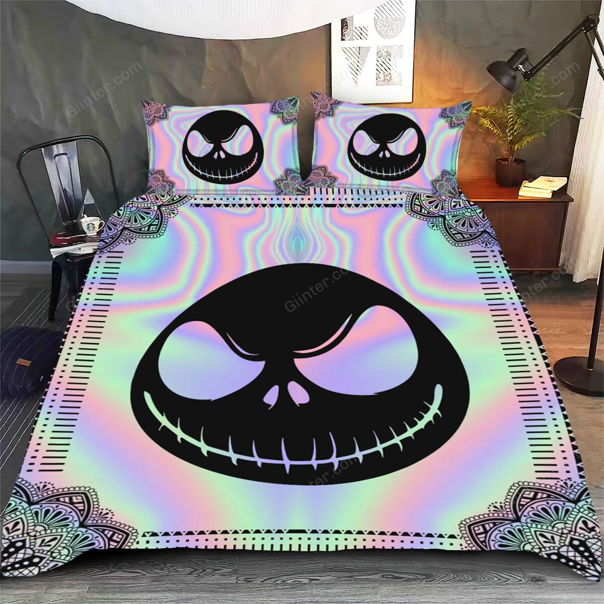 jack skellington bedding set