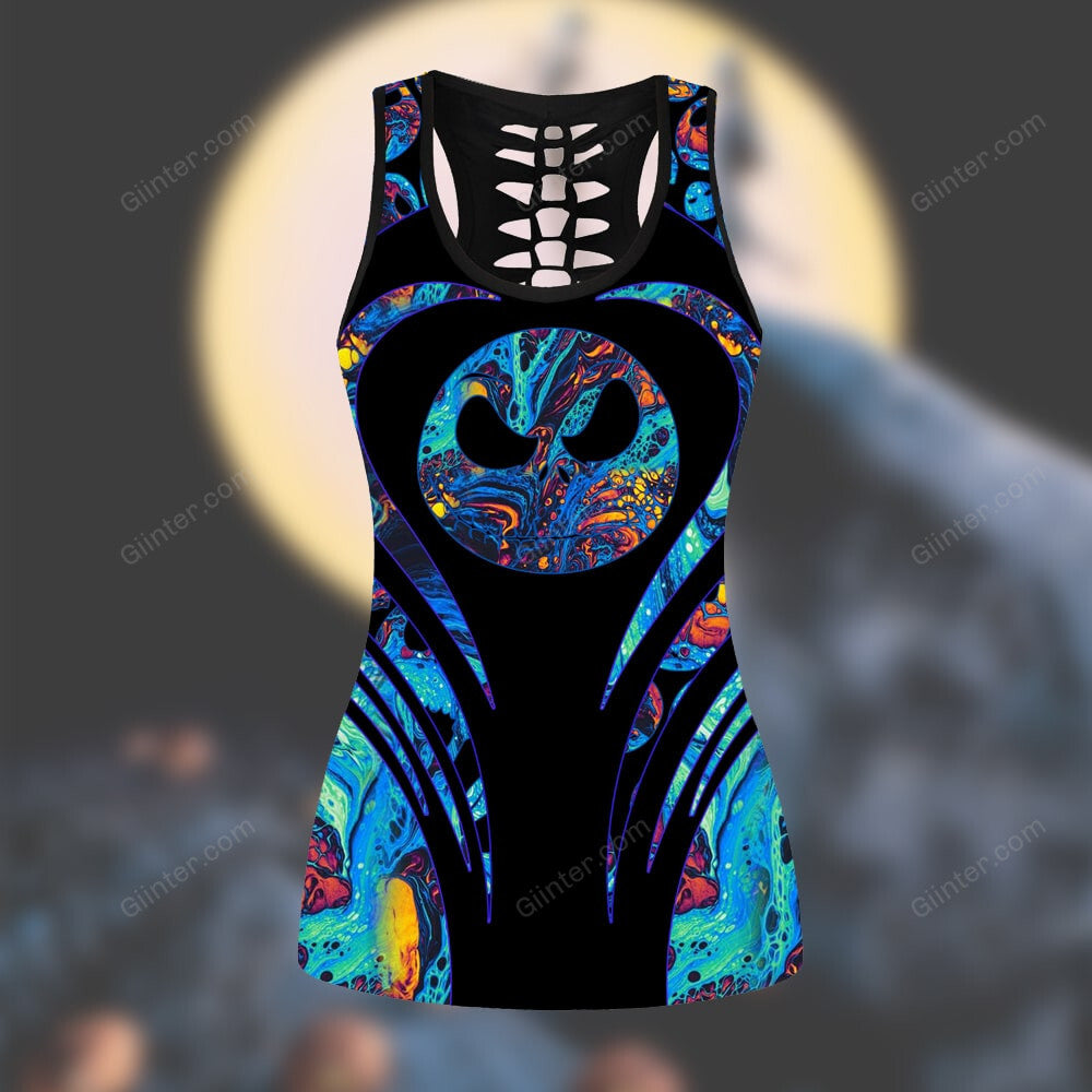Hologram Jack Skellington Women Tank Top & Legging GINNBC90638