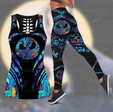 Hologram Jack Skellington Women Tank Top & Legging GINNBC90638