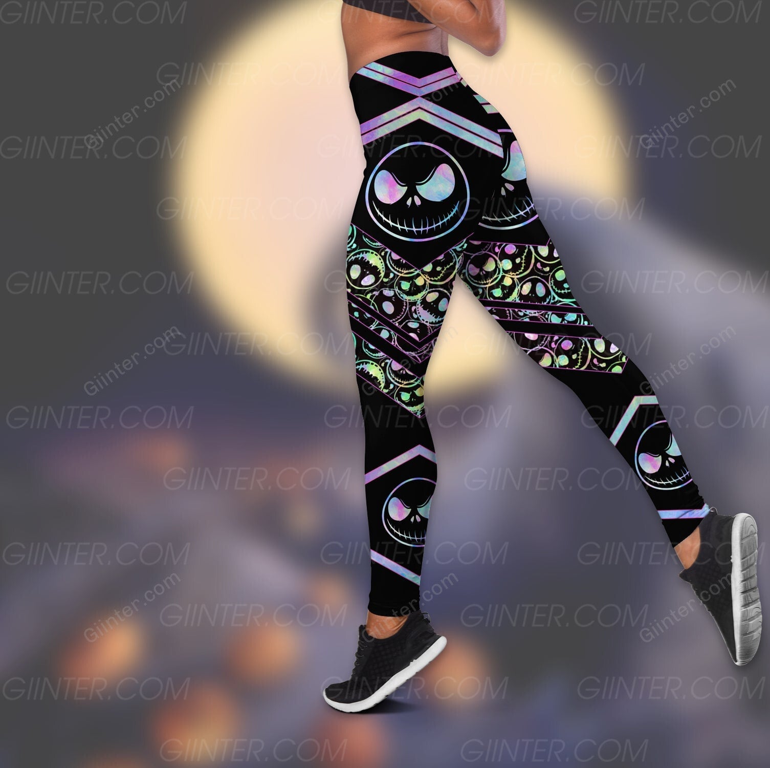 Hologram JS Faces Women Tank Top & Legging GINNBC95014