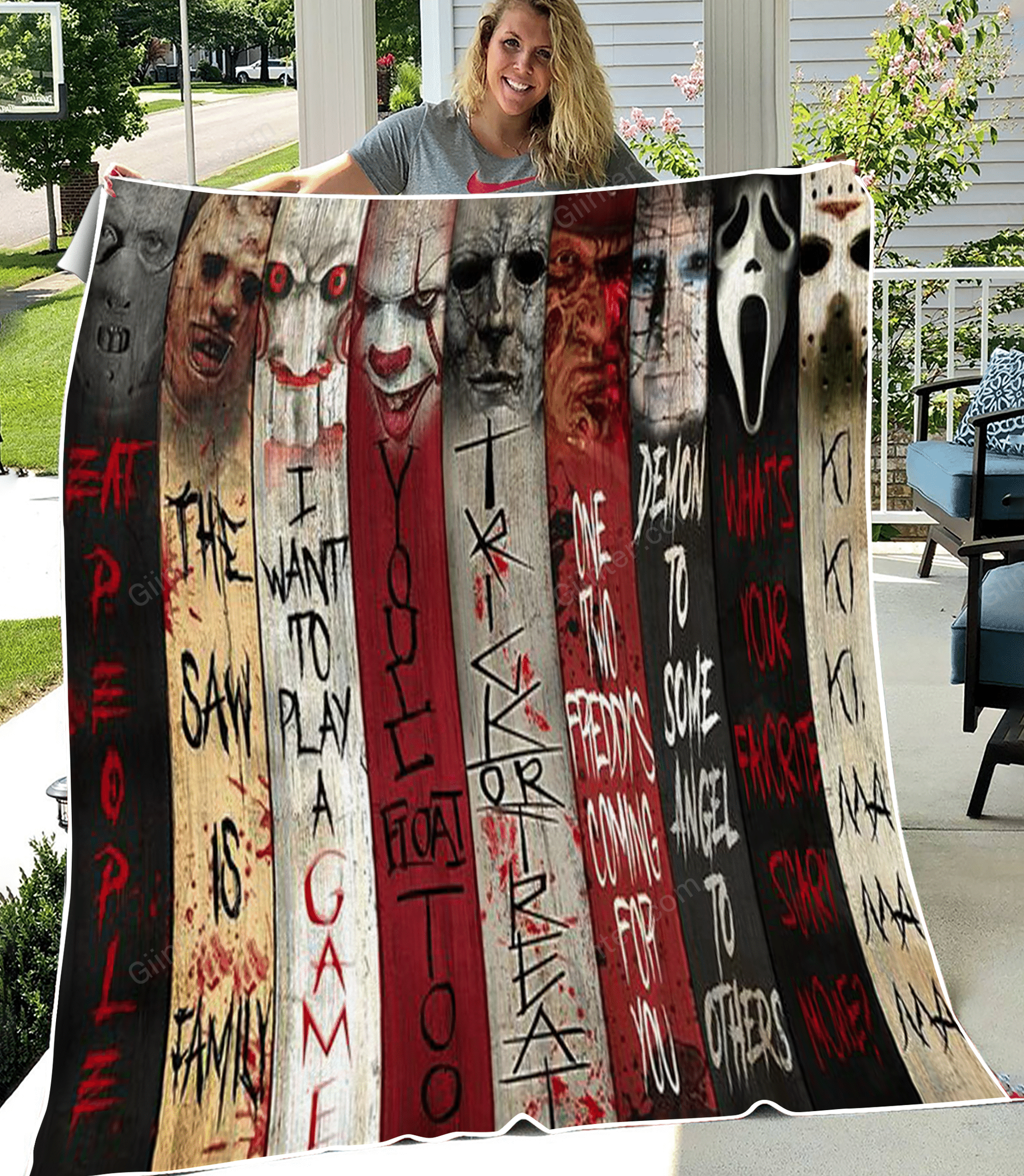 Horror Fleece Blanket GINHR37583