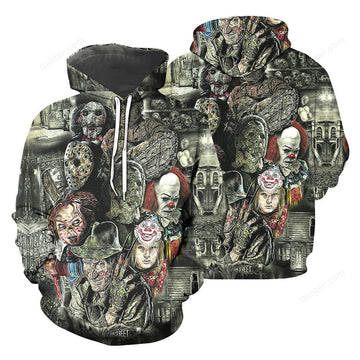 Horror Movies 3D All Over Printed Shirts For Men and Women