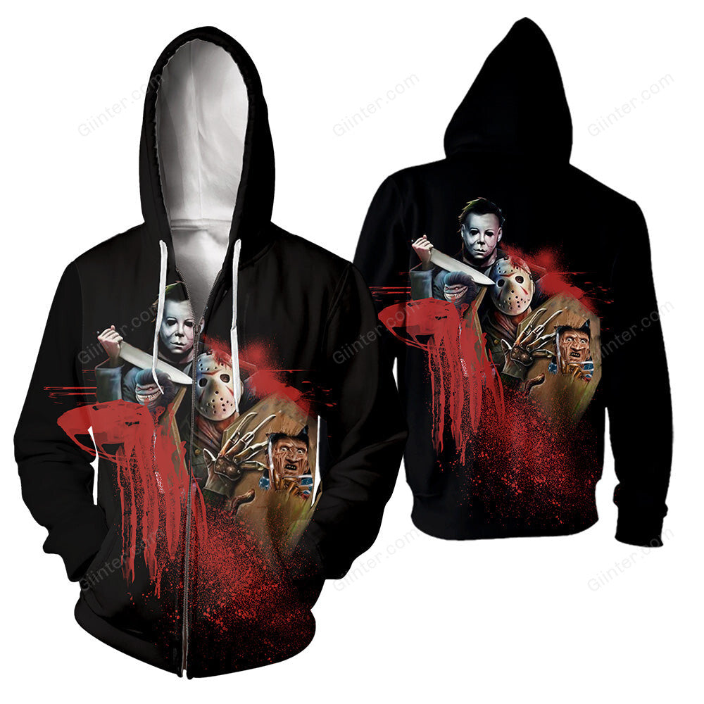 Horror Movies 3D All Over Printed Shirts For Men and Women 278