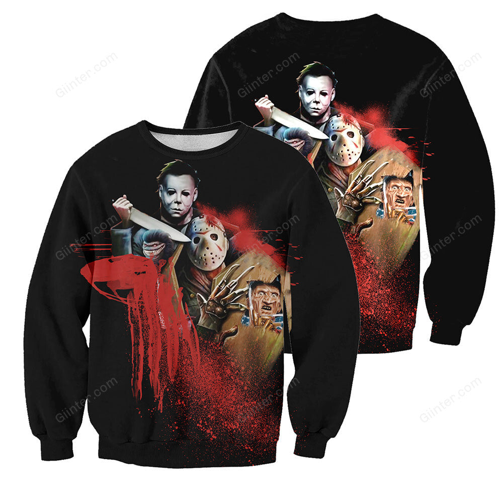 Horror Movies 3D All Over Printed Shirts For Men and Women 278