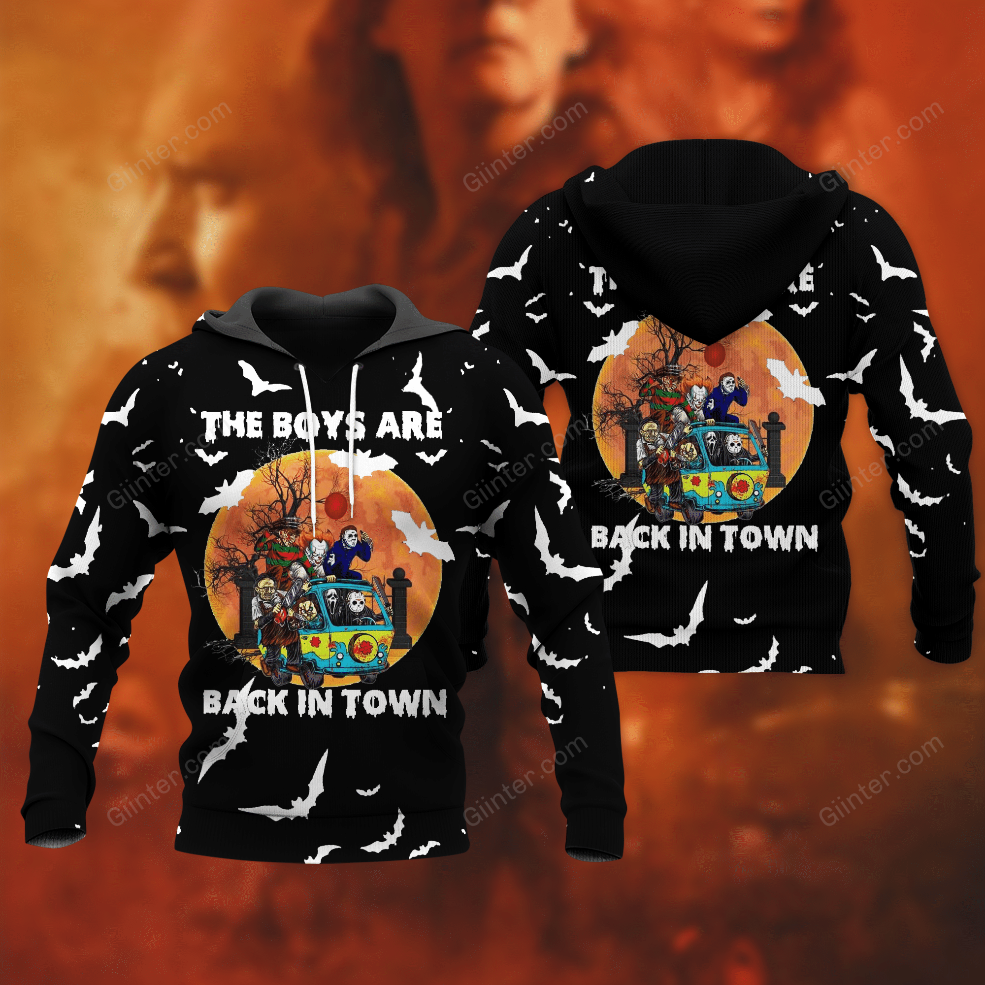 Horror Movies Halloween Combo Hoodie & Sweatpants GINHR40010