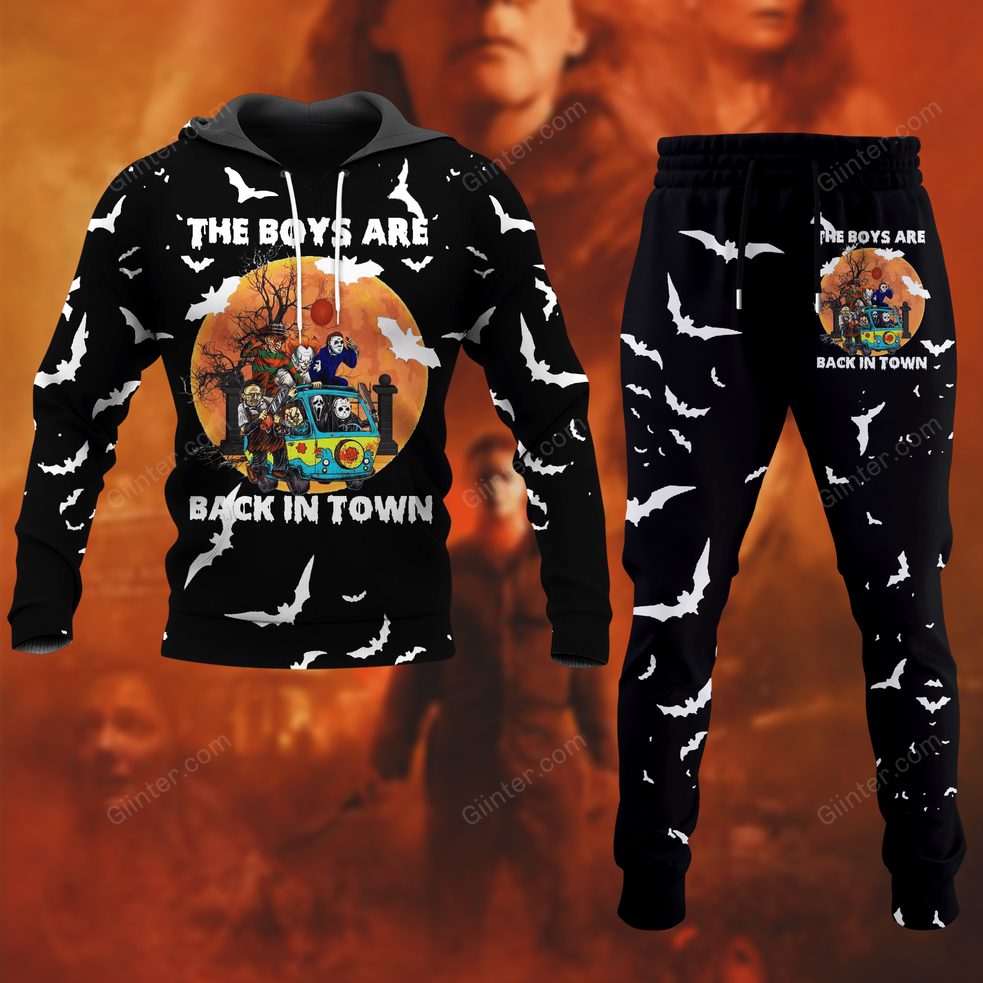 Horror Movies Halloween Combo Hoodie & Sweatpants GINHR40010