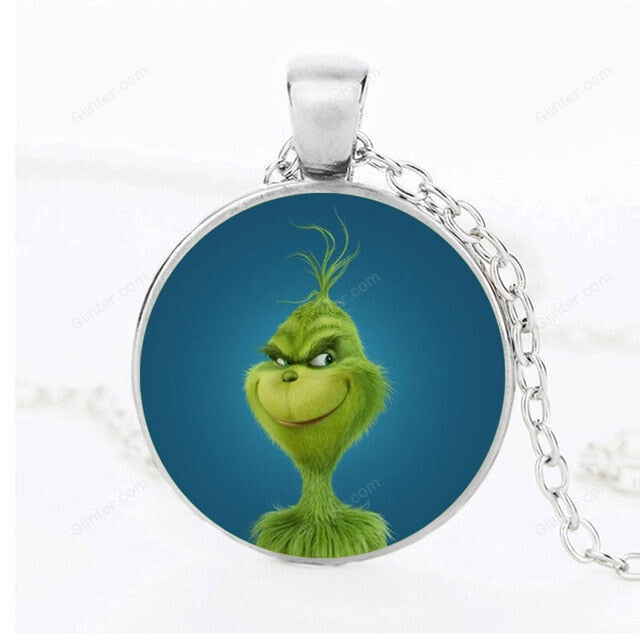 How The Grinches Stole glass Pendant necklace