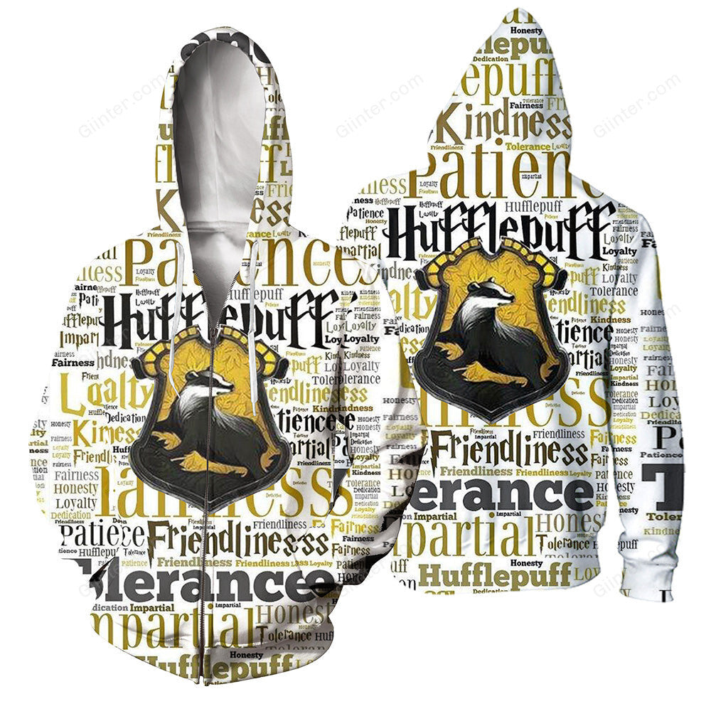 Hufflepuff 3D All Over Printed Shirts For Men and Women 06