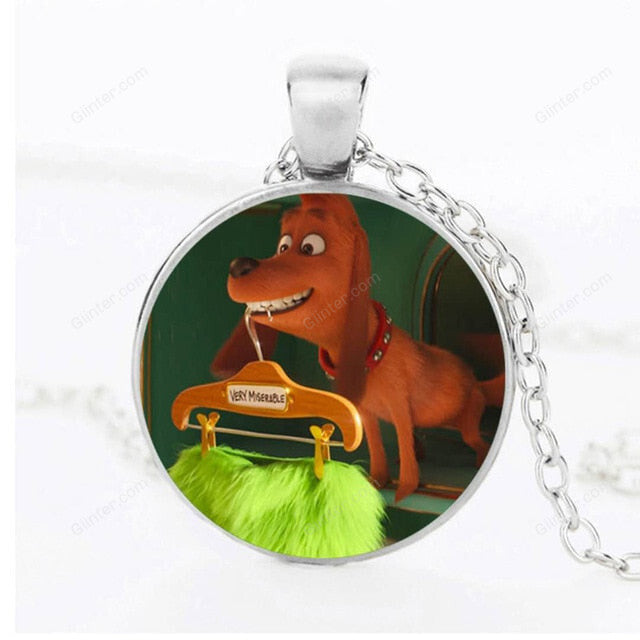 How The Grinches Stole glass Pendant necklace