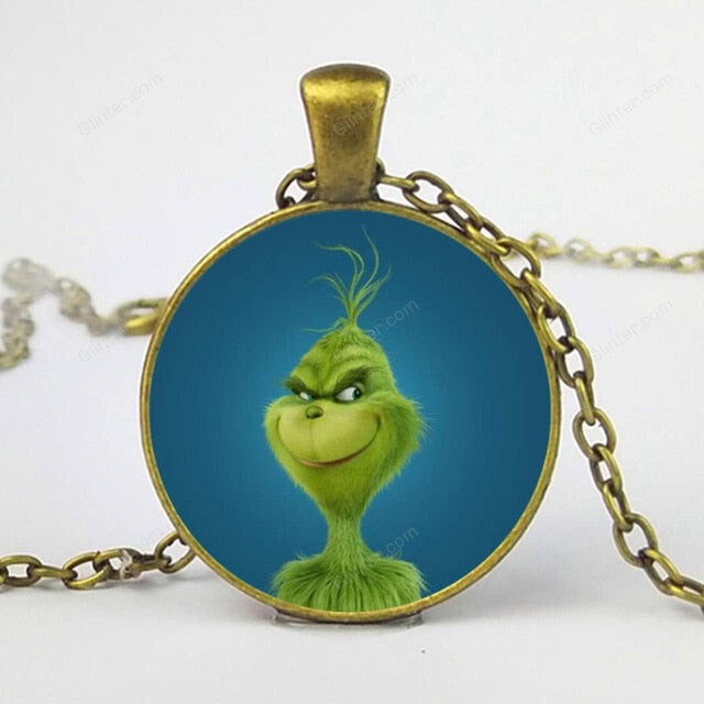 How The Grinches Stole glass Pendant necklace