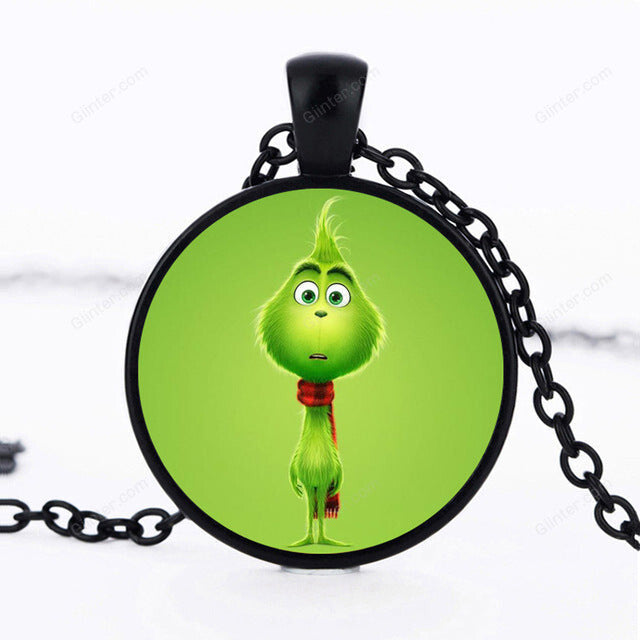 How The Grinches Stole glass Pendant necklace