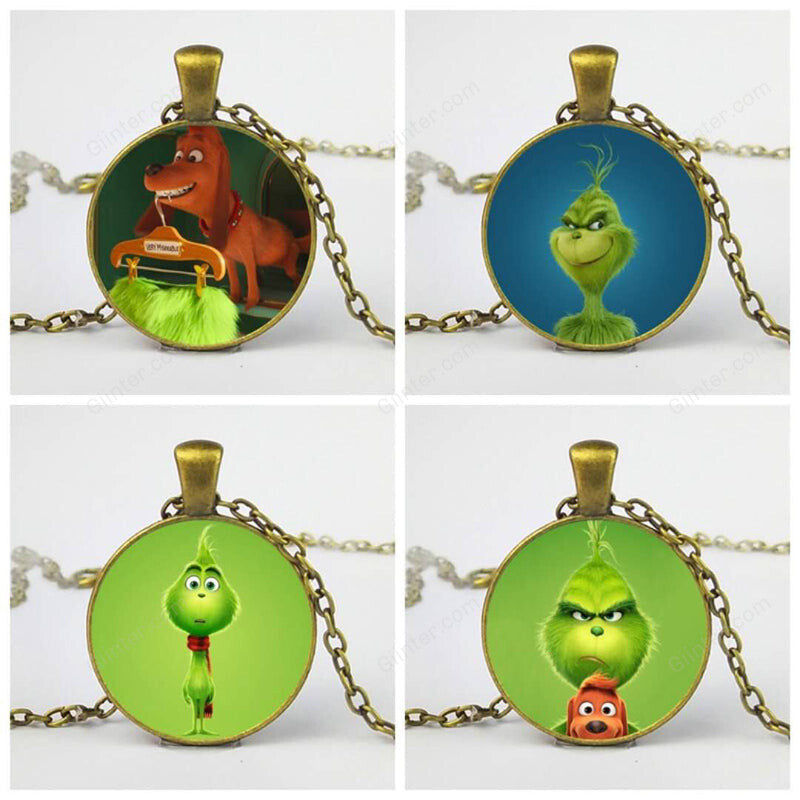 How The Grinches Stole glass Pendant necklace