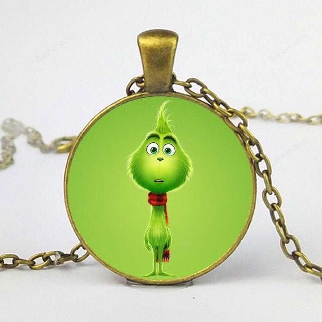 How The Grinches Stole glass Pendant necklace