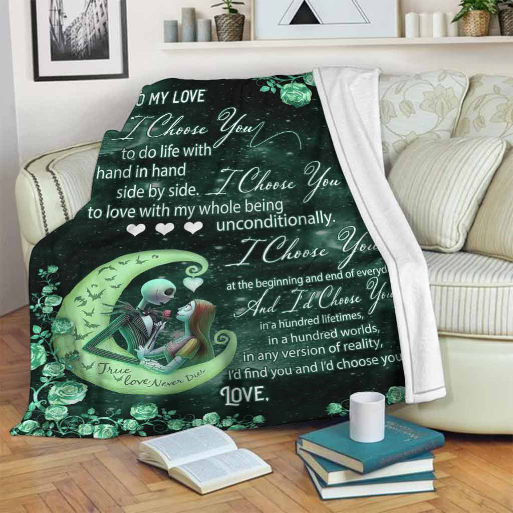 I Choose You Jack Skellington&Sally Fleece Blanket GINNBC81534