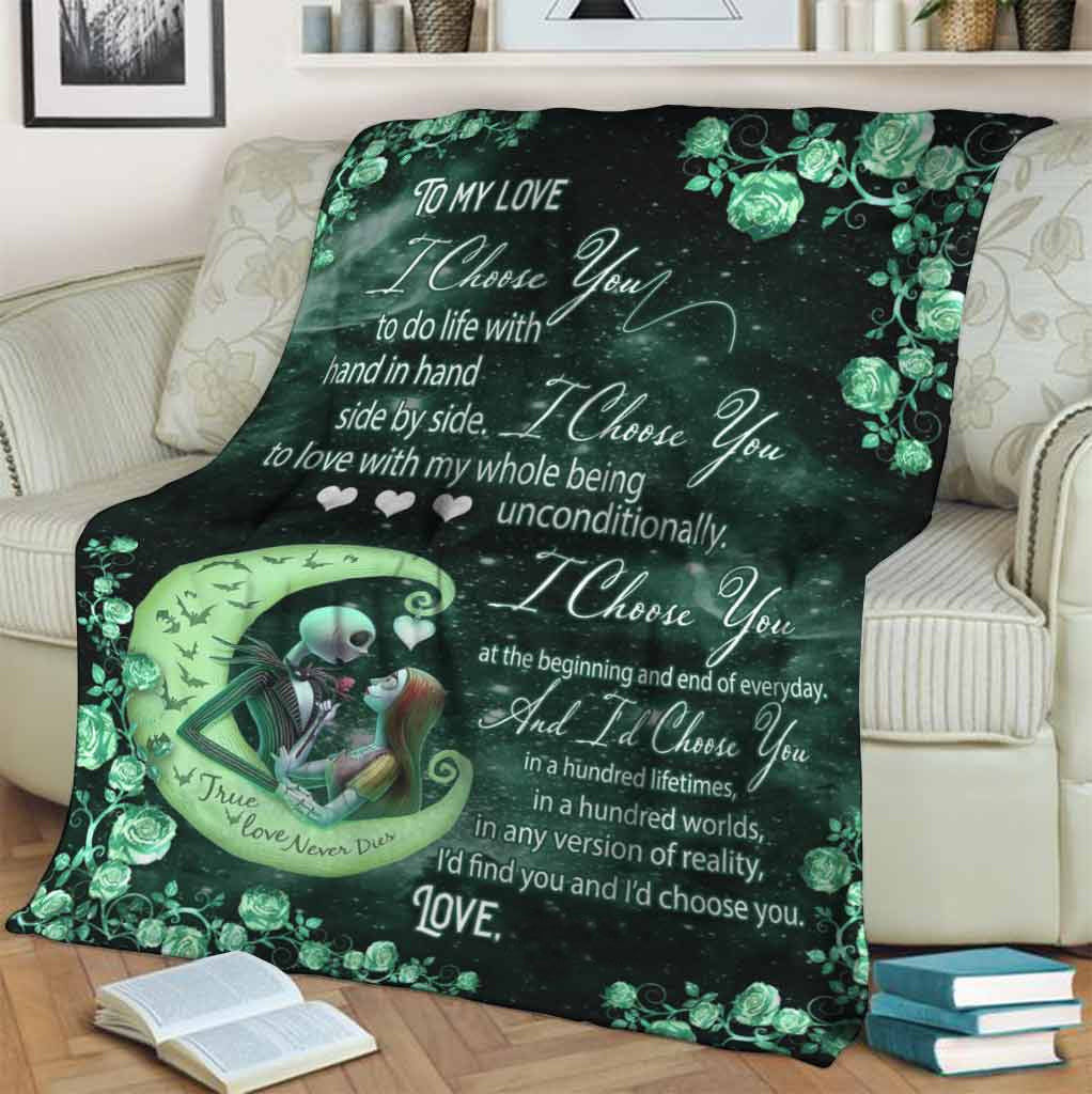 I Choose You Jack Skellington&Sally Fleece Blanket GINNBC81534