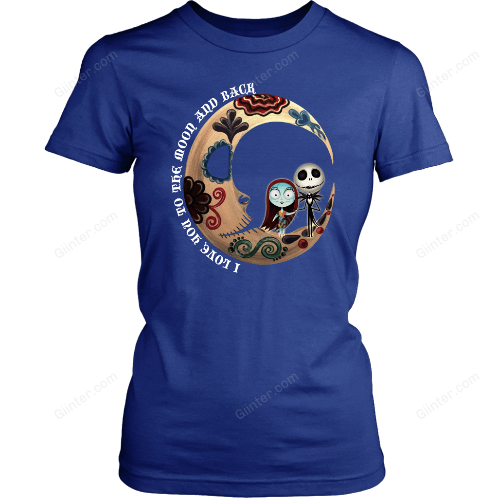 I Love You To The Moon And Black T-Shirt