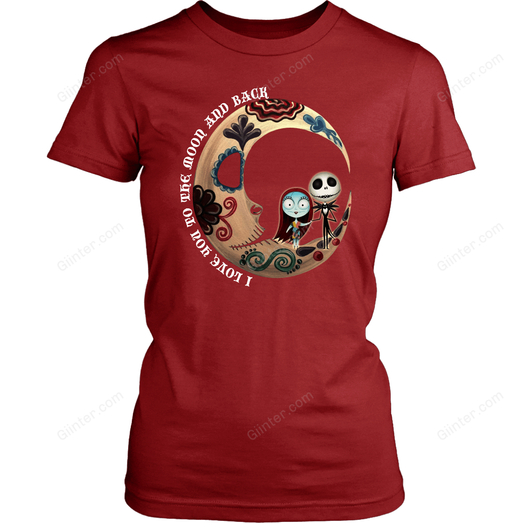 I Love You To The Moon And Black T-Shirt