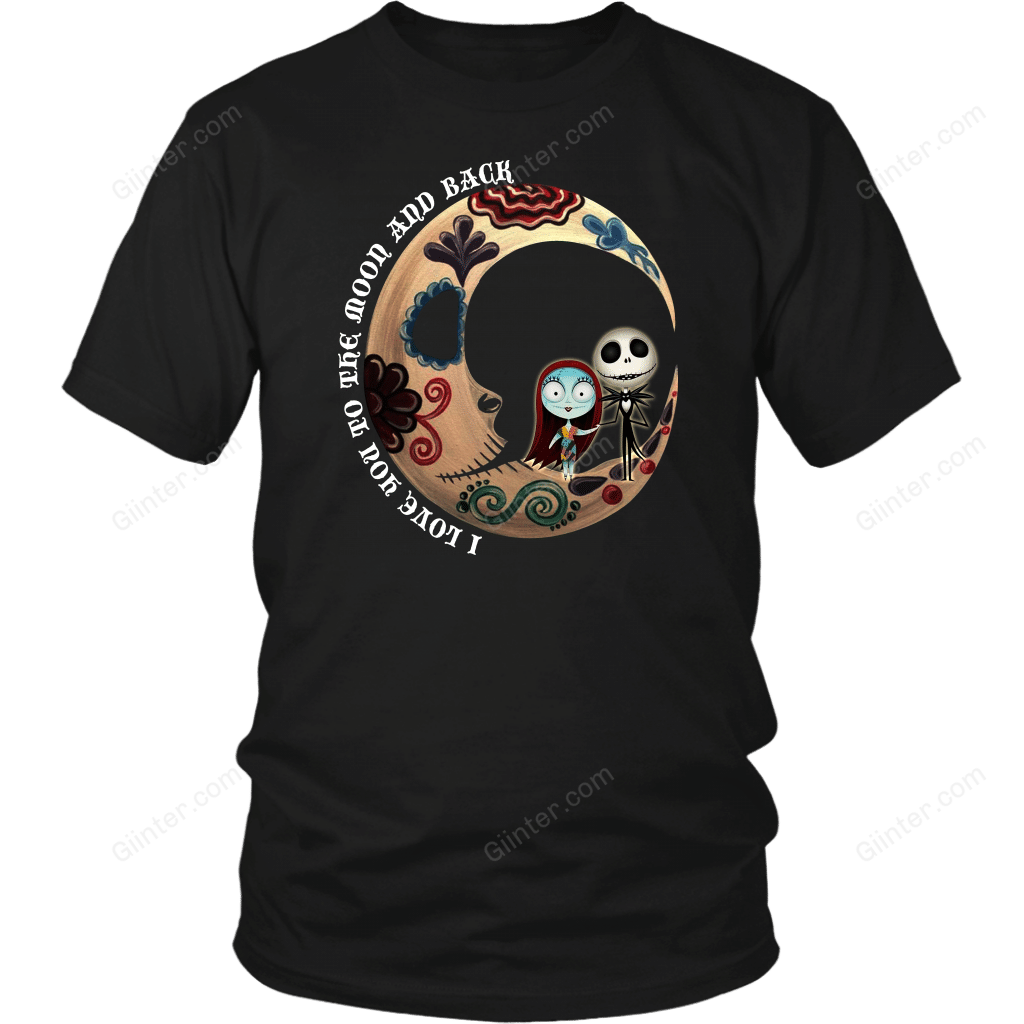 I Love You To The Moon And Black T-Shirt