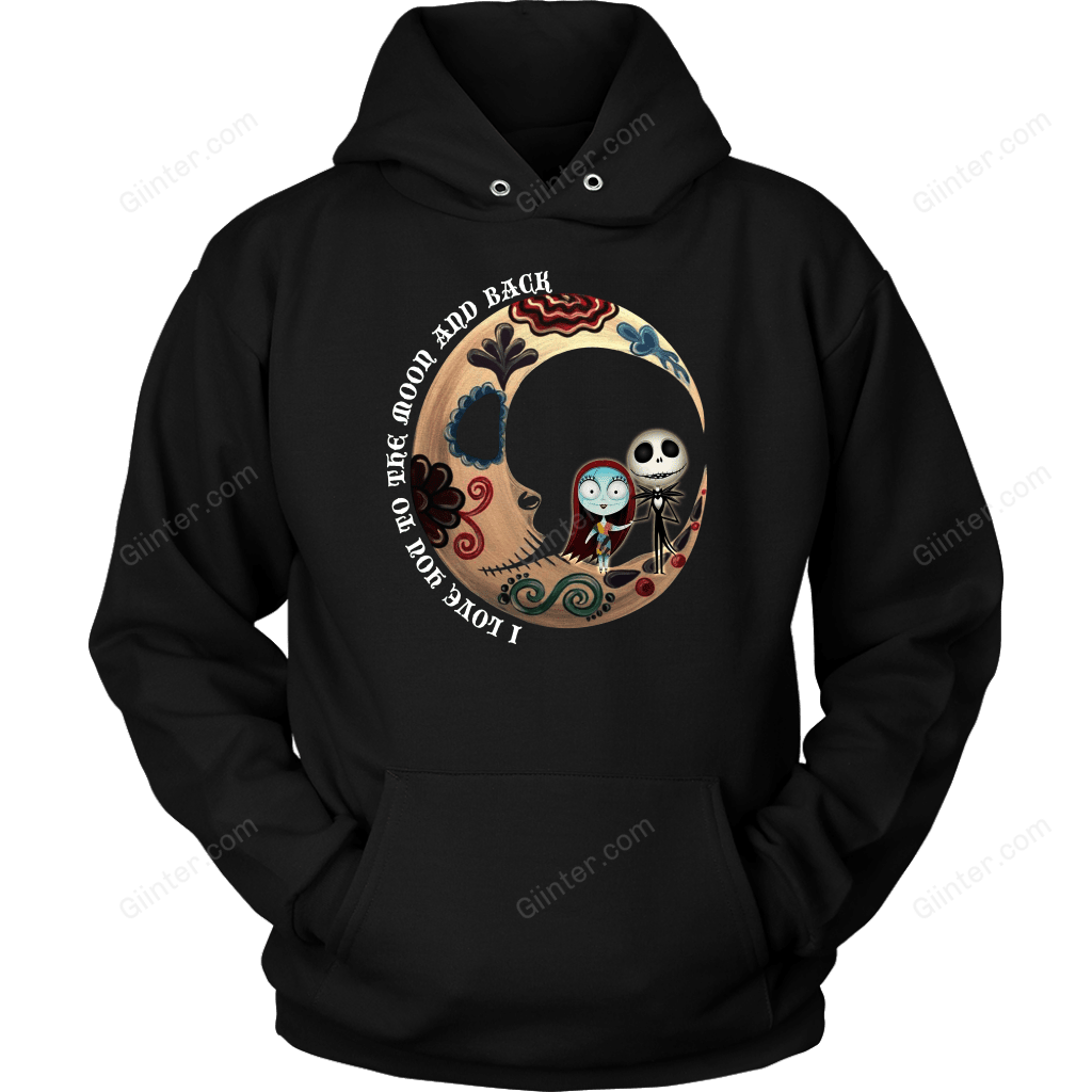 I Love You To The Moon And Black T-Shirt