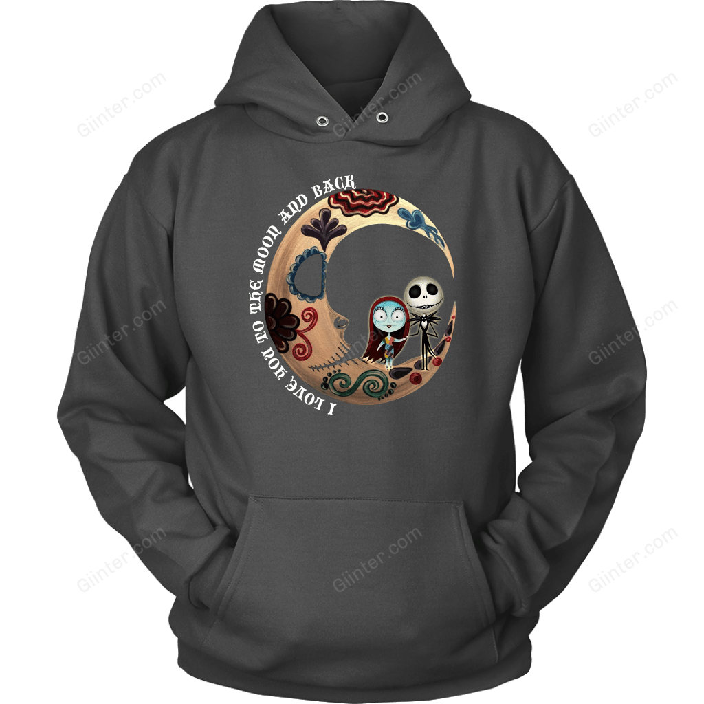 I Love You To The Moon And Black T-Shirt