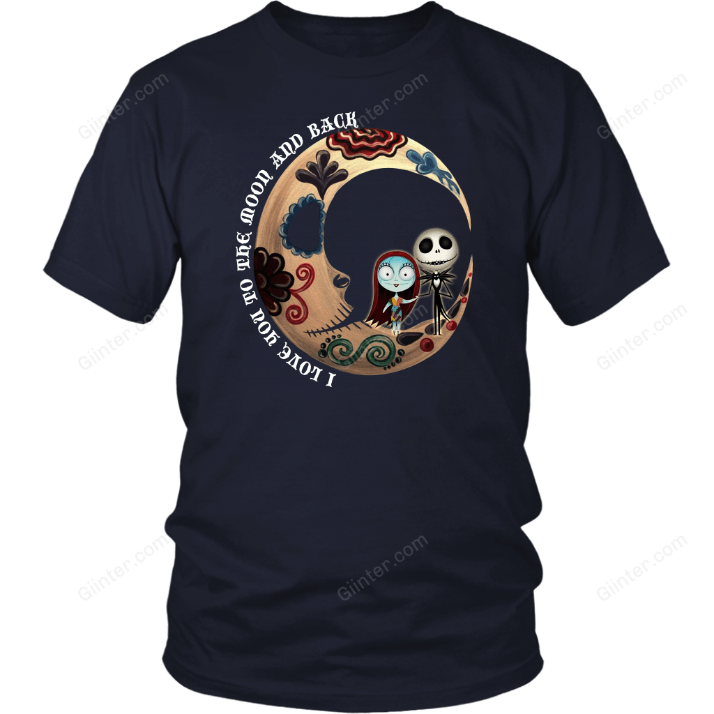 I Love You To The Moon And Black T-Shirt