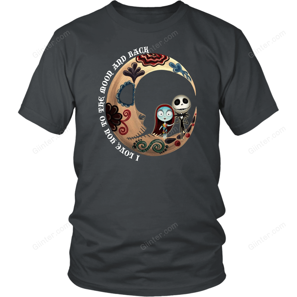 I Love You To The Moon And Black T-Shirt