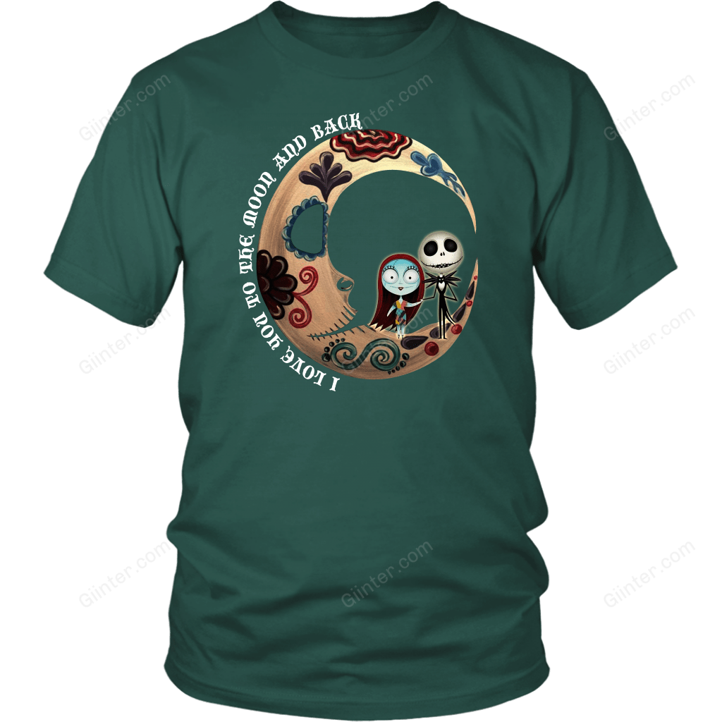 I Love You To The Moon And Black T-Shirt