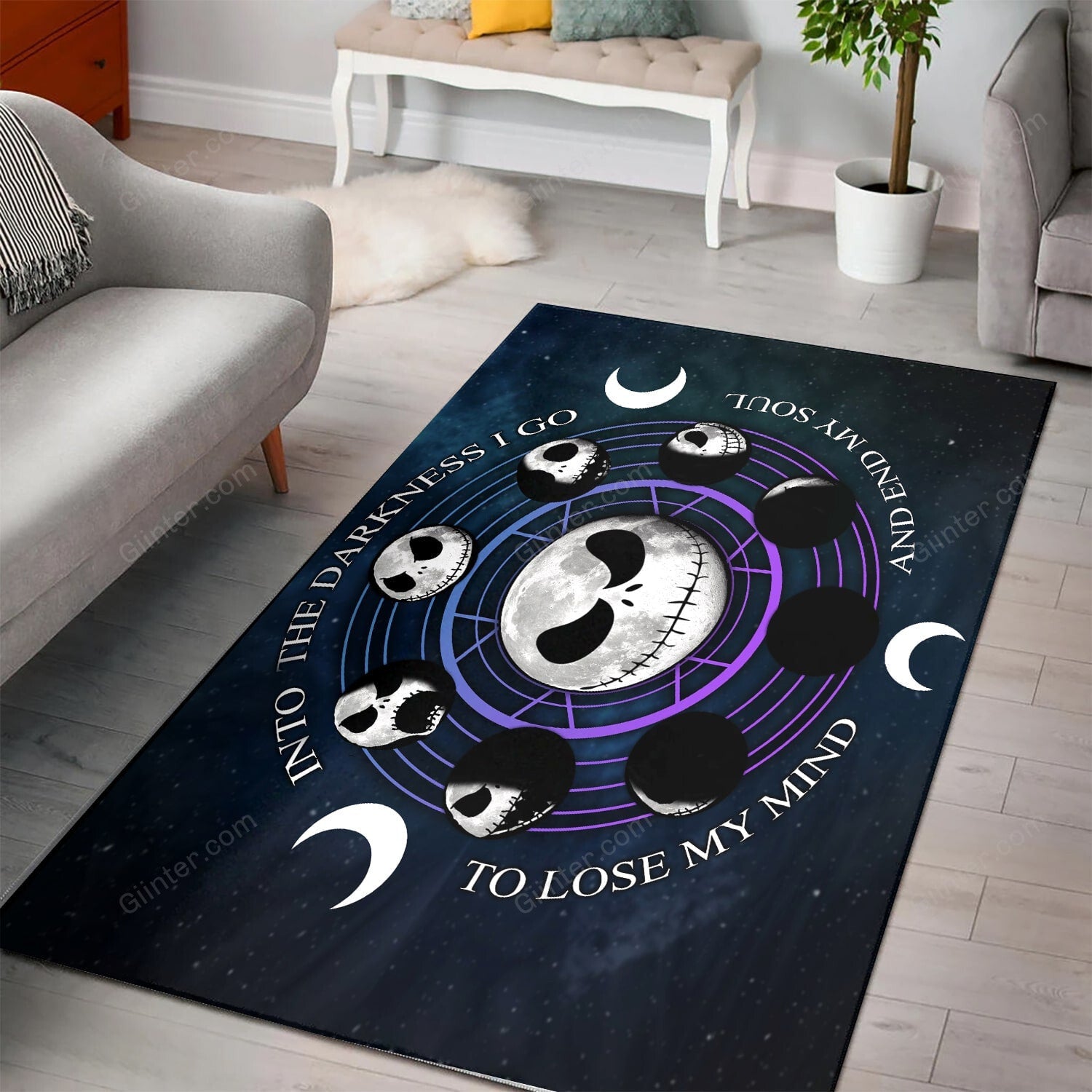 jack skellington rug