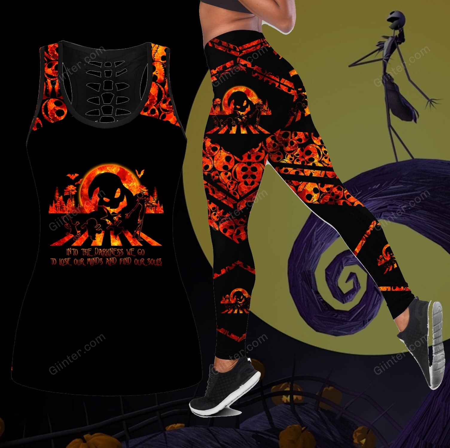 Into The Darkness We Go Women Tank Top & Leggings 631