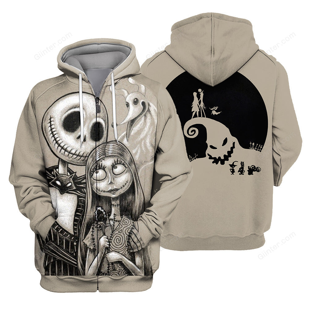 Jack & Sally Hoodie 3D All Over Printed Shirts For Men And Women 478