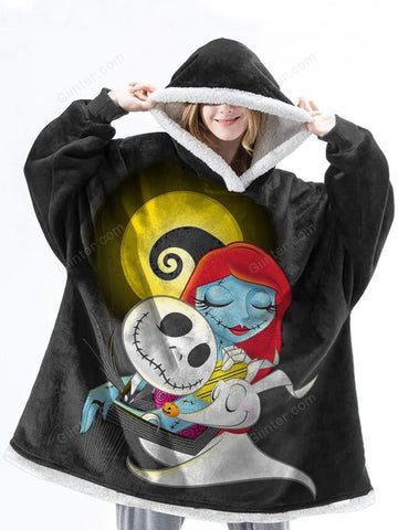 jack skellington blanket hoodie