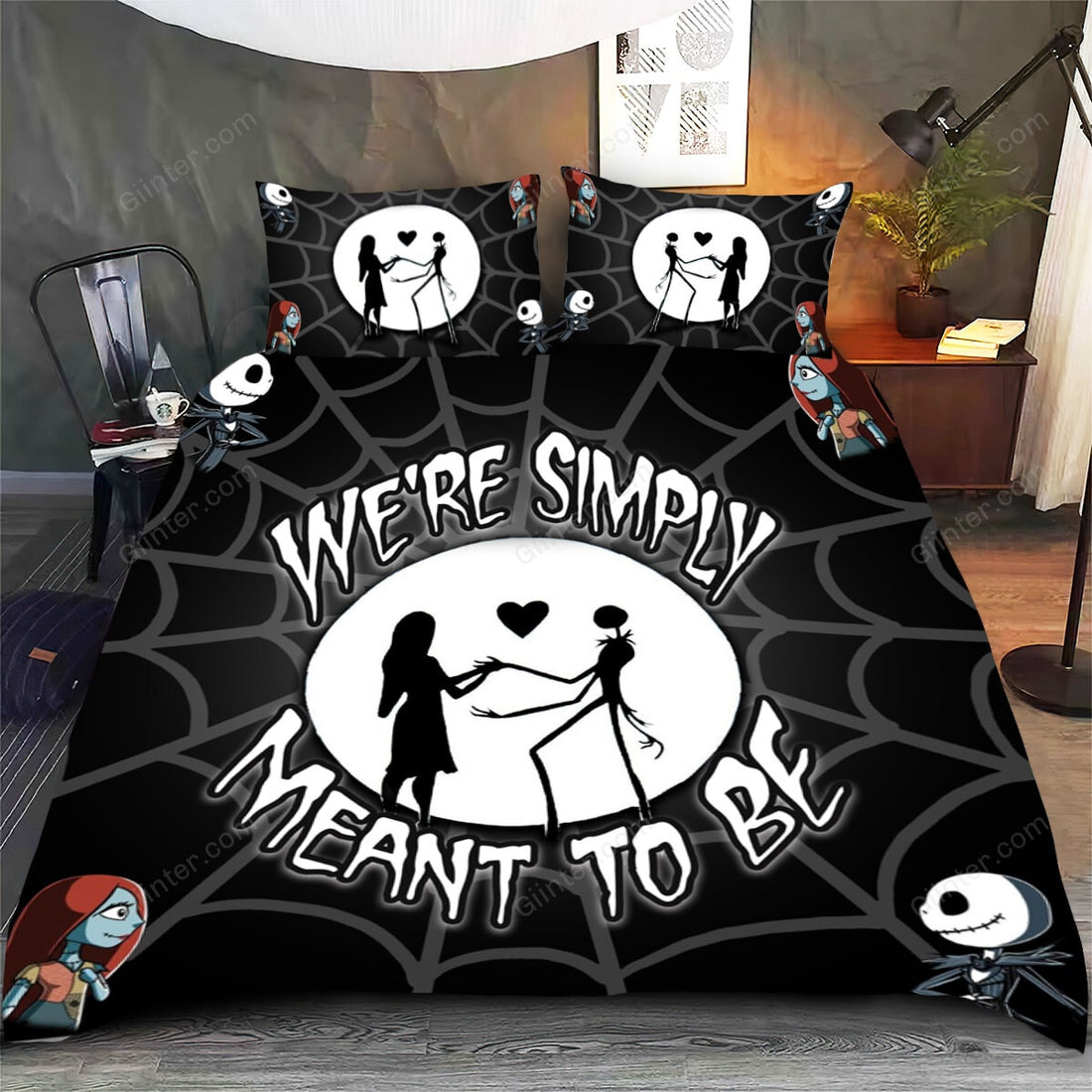 jack skellington bedding set