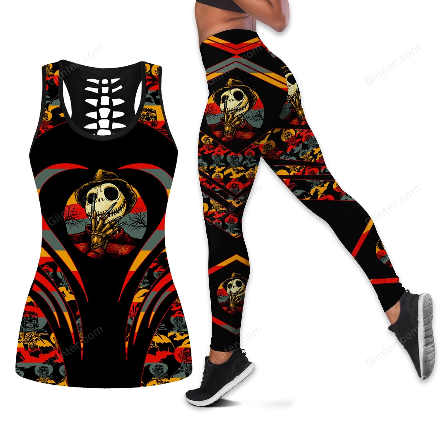 jack skellington tank top legging