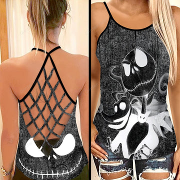 Jack Skellington Criss-Cross Tank Top GINNBC00135