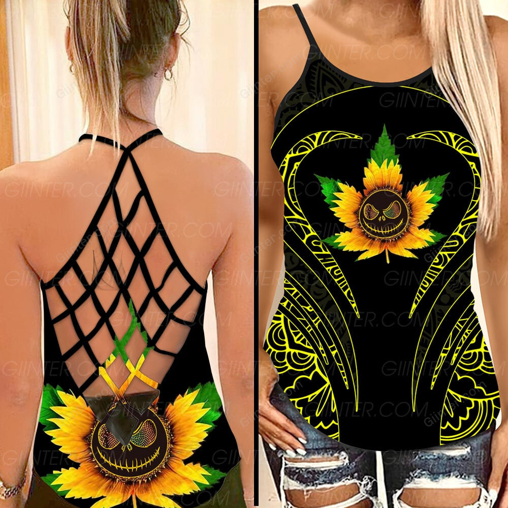 Jack Skellington Criss-Cross Tank Top GINNBC93953
