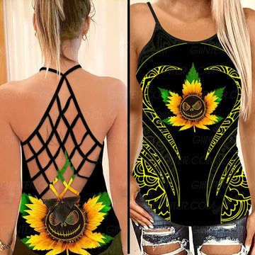 Jack Skellington Criss-Cross Tank Top GINNBC93953