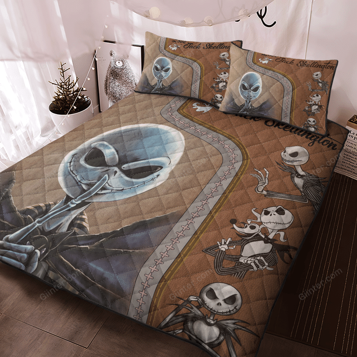 Jack Skellington Quilt Bedding Set 662