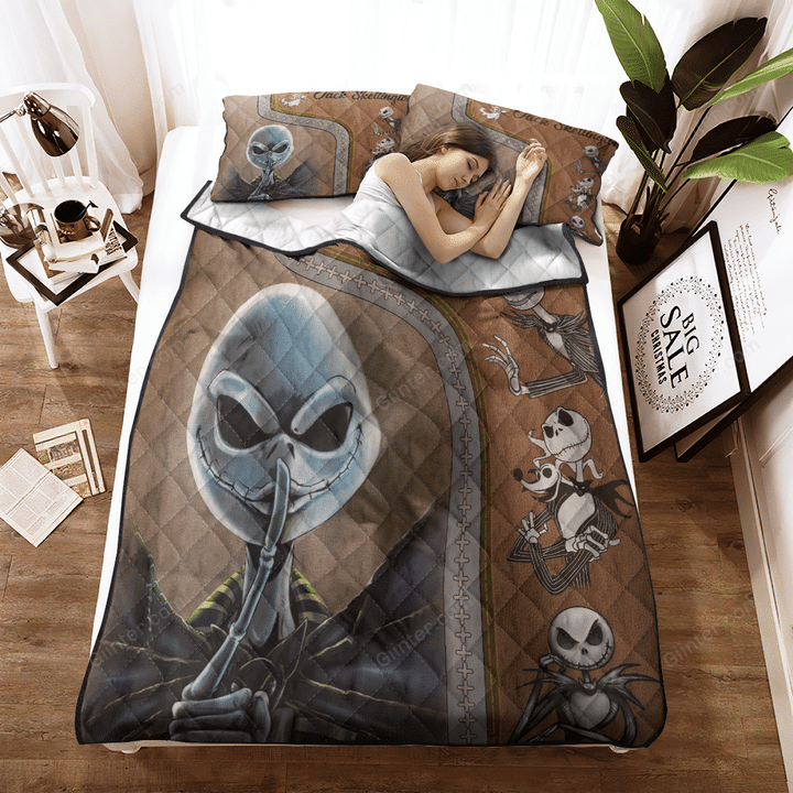 Jack Skellington Quilt Bedding Set 662