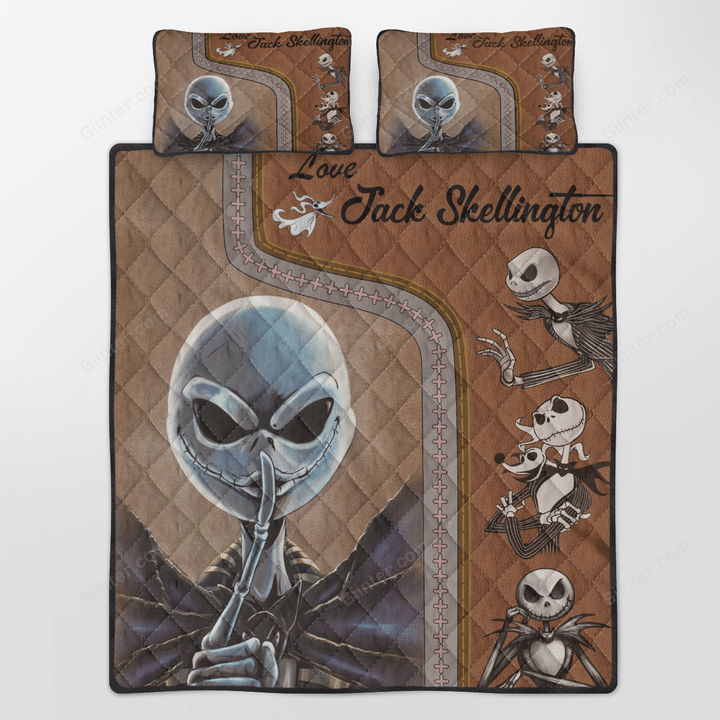 Jack Skellington Quilt Bedding Set 662