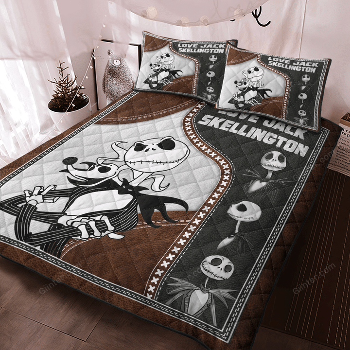 Jack Skellington Quilt Bedding Set 663
