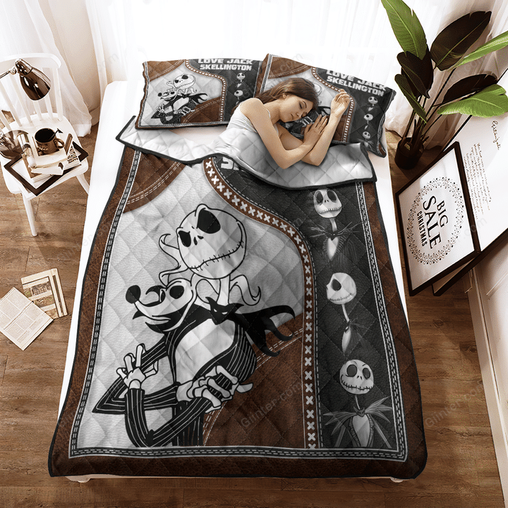 Jack Skellington Quilt Bedding Set 663