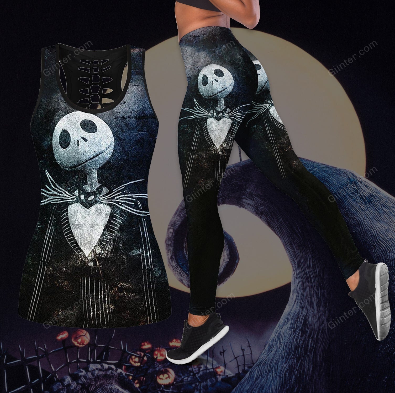 jack skellington tank top legging
